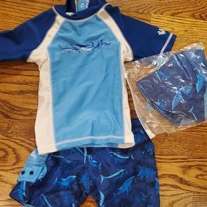 Infant Bathing Suit with Hat